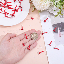 42Pcs Spray Painted Alloy Stud Earring Findings&nbsp;FIND-ME0004-21B