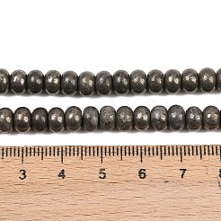 Natural Pyrite Beads Strands&nbsp;G-L647-D07-4x6mm