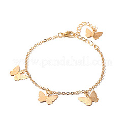 Brass Cable Chain Charm Bracelets for Women&nbsp;WG5EDD2-03