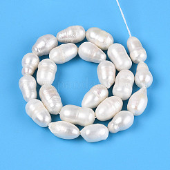 Natural Cultured Freshwater Pearl Beads Strands&nbsp;PEAR-N012-09B-01