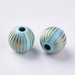 Plating Acrylic Beads&nbsp;OACR-S029-101