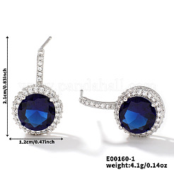 Brass Stud Earrings with Rhinestone&nbsp;BH2790-1