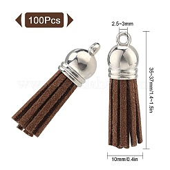 100Pcs Faux Suede Tassel Pendant Decorations&nbsp;FIND-SC0002-29E