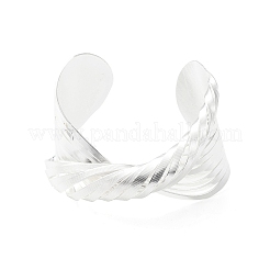 Alloy Twist Open Cuff Bangle for Women&nbsp;BJEW-F451-01S
