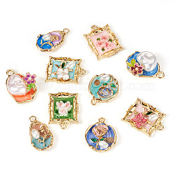 10Pcs 5 Styles Alloy Enamel Pendants&nbsp;ENAM-TA0003-34