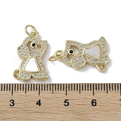 Brass Micro Pave Cubic Zirconia Pendants&nbsp;KK-G485-31A-G