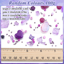 100G 5 Styles Acrylic Beads&nbsp;OACR-SC0001-72A