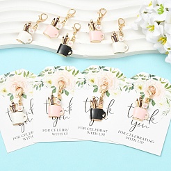 Alloy Enamel Keychains&nbsp;HJEW-YW00363