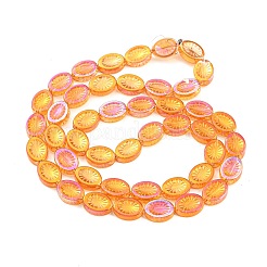 Electroplate Glass Beads Strands&nbsp;EGLA-G037-13A-13A