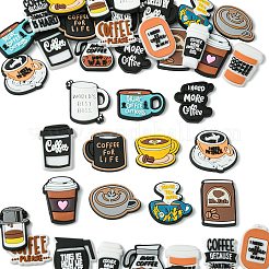 40Pcs 20 Styles Coffee Style PVC Cabochons&nbsp;KY-CJ0002-02