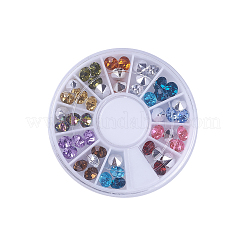 Imitation Taiwan Acrylic Rhinestone Pointed Back Cabochons&nbsp;OACR-X0006-11-6mm