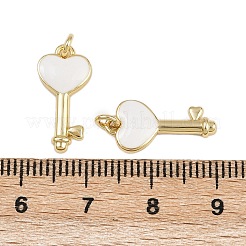 Brass Enamel Pendants&nbsp;KK-D424-01A-G