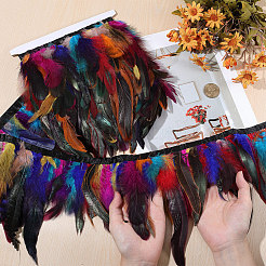 1 Bundle Fashion Feather Cloth Strand Costume Accessories&nbsp;DIY-GF0012-59C