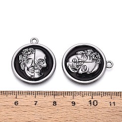 Alloy Enamel Pendants&nbsp;PALLOY-T094-08B