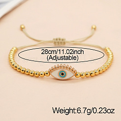 Brass Round Beaded Bracelet&nbsp;QD3102