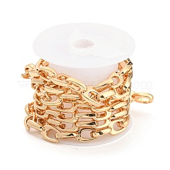 Alloy Teardrop Link Chains&nbsp;LCHA-K001-02G
