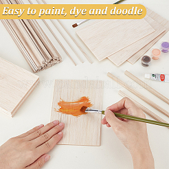 180Pcs 2 Styles Wooden Craft Sticks&nbsp;AJEW-GA0008-63