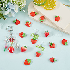 4 Sets Opaque Resin Pendants&nbsp;RESI-SC0006-19