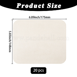 20Pcs Suede Fiber Glasses Cleaning Cloth&nbsp;AJEW-GF0012-51A