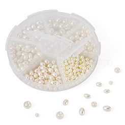 410Pcs 6 Styles Glass Pearl Beads&nbsp;HY-TA0003-04B