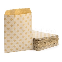 100Pcs 4 Patterns Eco-Friendly Kraft Paper Bags&nbsp;CARB-LS0001-02A