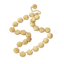 Beach 304 Stainless Steel Sea Animals Link Chain Necklaces for Women&nbsp;NJEW-G178-04G-02