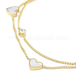 Ion Plating(IP) 304 Stainless Steel Double Layered Bracelets for Women&nbsp;BJEW-K254-08G