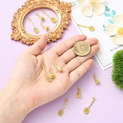 12Pcs 2 Styles Brass Pendants&nbsp;KK-CJ0004-49