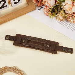 Cowhide Leather Cord Bracelets for Women Men&nbsp;BJEW-WH20012-04AG-02