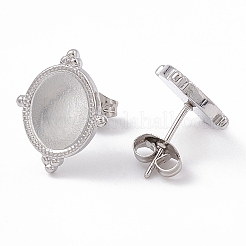 Non-Tarnish 304 Stainless Steel Stud Earring Findings&nbsp;LS-EJEW-G338-04P