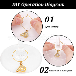 Wine Glass Charms&nbsp;AJEW-PH01562