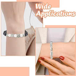 100Pcs 10 Styles 303 & 201 Stainless Steel European Beads&nbsp;STAS-CJ0002-78