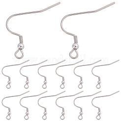 12Pcs Titanium Alloy Earring Hooks&nbsp;FIND-BBC0005-42A-01