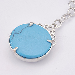 Synthetic Turquoise Keychain&nbsp;KEYC-P041-C013