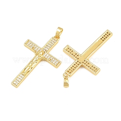 Easter Brass Micro Pave Clear Cubic Zirconia Pendants&nbsp;CU-CBABDE1-03G