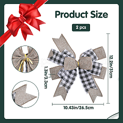 Polyester Big Bowknot&nbsp;FIND-WH0126-414F