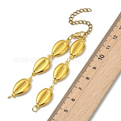 304 Stainless Steel Shell Shape Link Chain Bracelet Making&nbsp;AJEW-JB01614