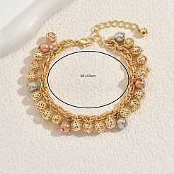 Iron Round Ball Charm Bracelets&nbsp;IP8993