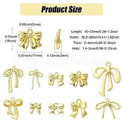 40Pcs 10 Styles Rack Plating Alloy Pendants&nbsp;FIND-CJ0003-93