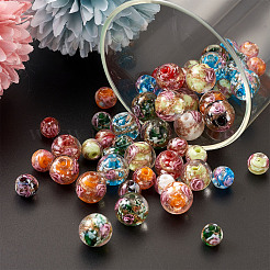 Handmade Gold Sand Lampwork Beads&nbsp;LAMP-CD0001-06