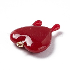 Opaque Resin Pendants&nbsp;RESI-F028-01A