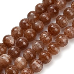 Natural Sunstone Beads Strands&nbsp;G-L631-A04-8mm