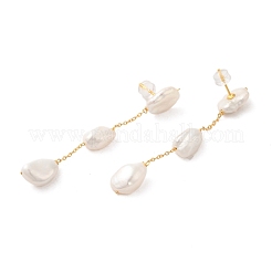 Sterling Silver Studs Earrings&nbsp;EJEW-K273-36G