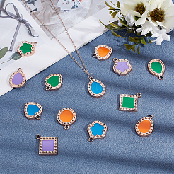 UV Plating Acrylic Pendant Rhinestone Settings&nbsp;OACR-SC0001-03LG