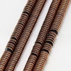 Electroplate Non-magnetic Synthetic Hematite Beads Strands&nbsp;G-J164A-4mm-M
