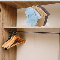 Transparent Acrylic Hat Storage Rack&nbsp;DIY-WH0430-694