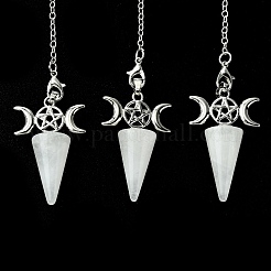 Natural Quartz Crystal Cone Dowsing Pendulum Big Pendants&nbsp;G-C114-01P-21