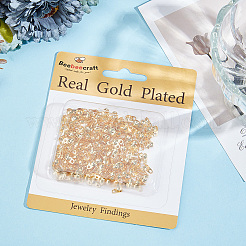 150Pcs Brass Bead Tips&nbsp;KK-BBC0017-43G-03