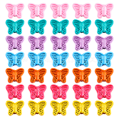 56Pcs 7 Colors Spray Painted Alloy Beads&nbsp;FIND-TA0002-99