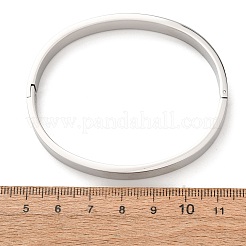 304 Stainless Steel Grooved Bangle Base&nbsp;SA-CBACA70-02P